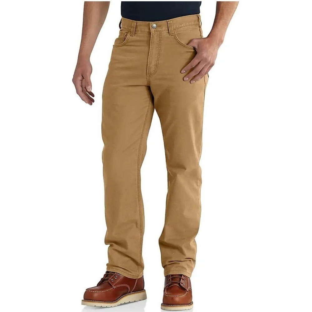 Carhartt Relaxed Fit Work Pants 28x32 Rigby Brown Rugged Flex Canvas Utility